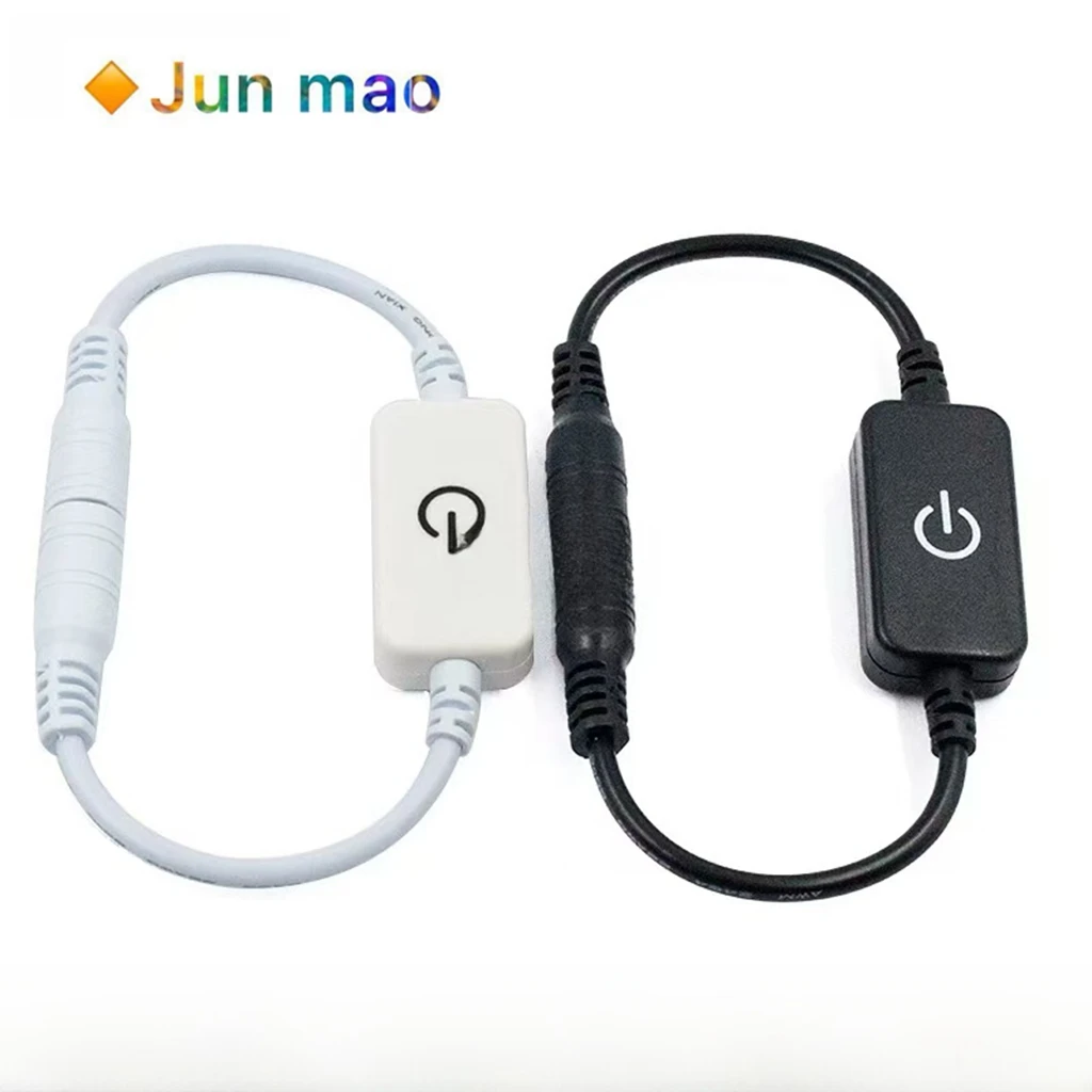 LED Strip Accessories 5V12V Power Supply DC Switch Wire 5521 Male and Female Connector Wire Touch Switch Connector Wire