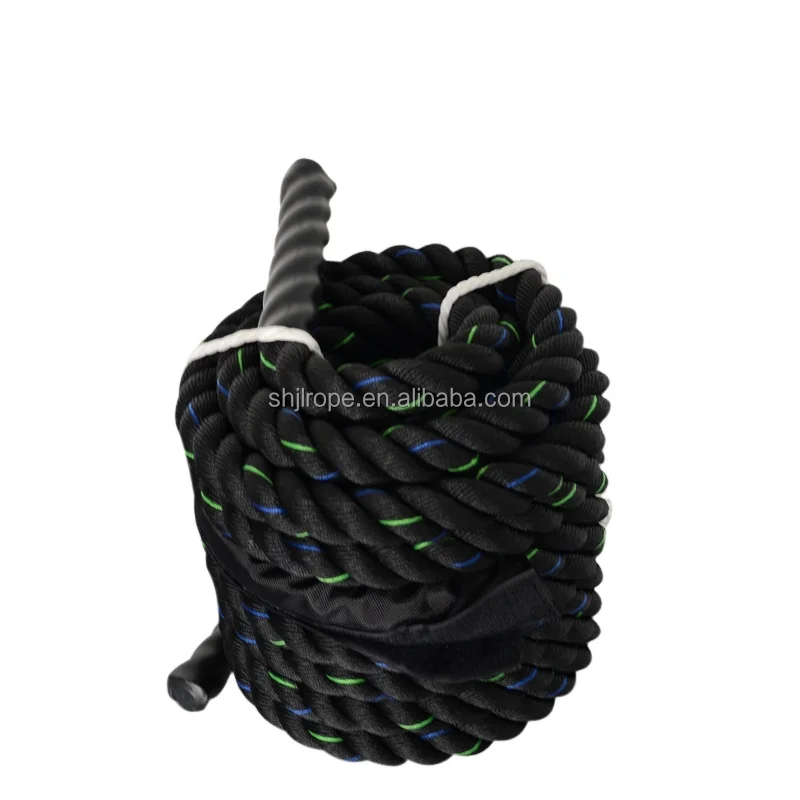 1.5 Inch 30ft 40ft Cross Fit Gym Vechten Apparatuur Polydacron Commerciële Battle Rope voor Oefening Fitness
