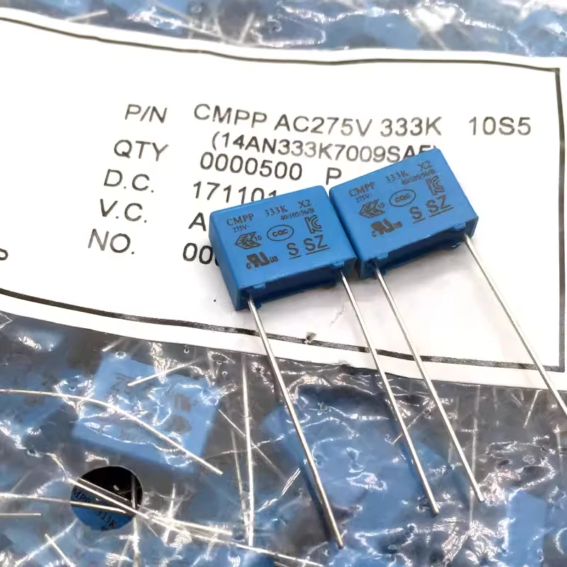 

Тонкопленочный конденсатор SUNG HO (Южная Корея) BMPPS MKP 0.033uf 333 33nf 305v 275v, 10 мм