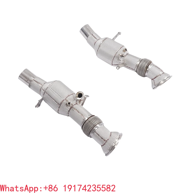 For Ferrari Exhaust Stainless Steel Pipe Car Exhaust Downpipe For Ferrari 296 With High Flow Performance Auto Turning Pipe Parts