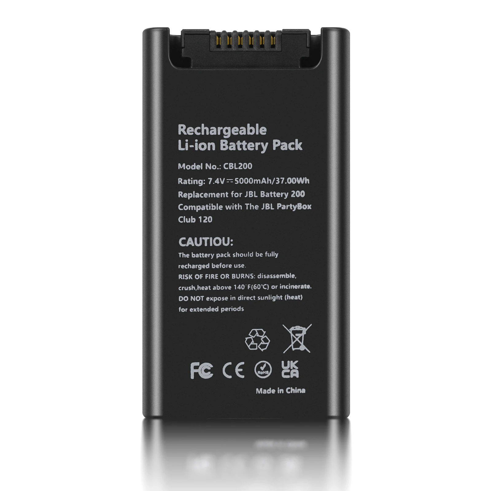 

Replacement Battery for JBL PartyBox Club 120 | 5000mAh 7.4V | Model FG2CELL21201H / FG2CELL21700P