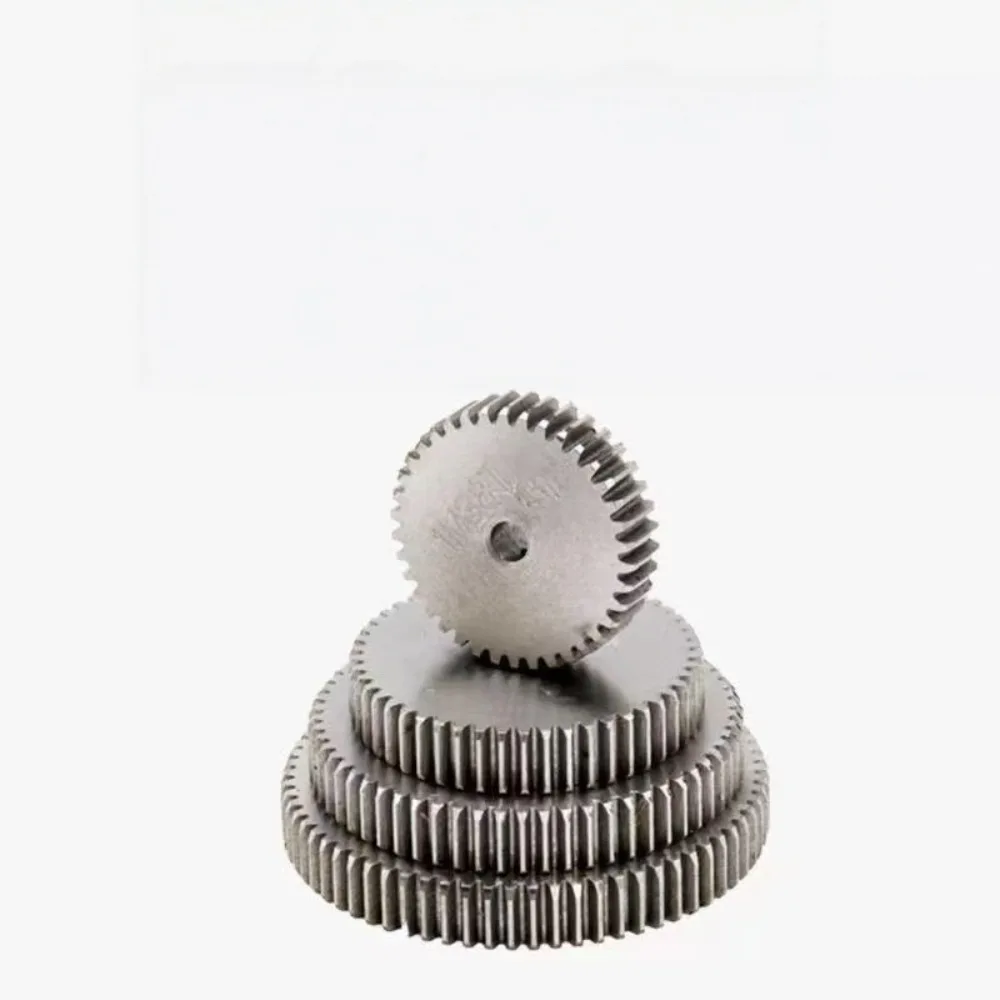 1M 1 Modulus Spur Gear Cylindrical Pinion Gear 90~150 Teeth Outer Diameter 14-152mm Wear Resistant Metal Gear Mechanical Parts