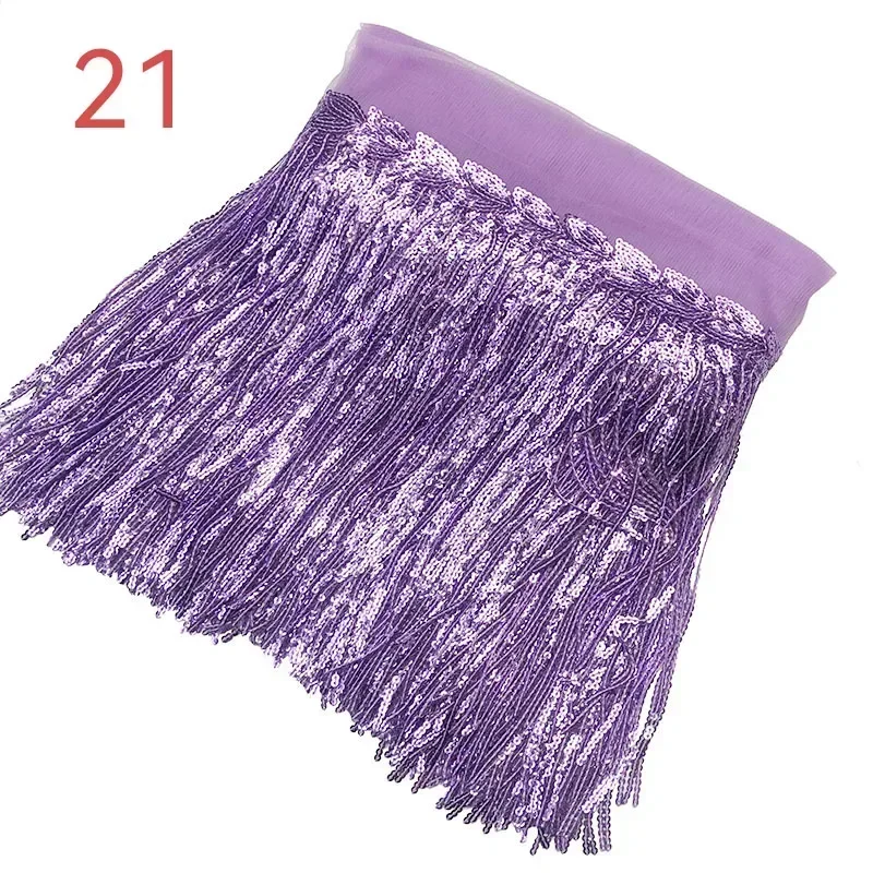 10Yard Pvc Sewing Fringe Trim Wide Gold Sequins Lace Tassel Fringe Trim for Diy Craft Clothing Garment Curtain Accessories