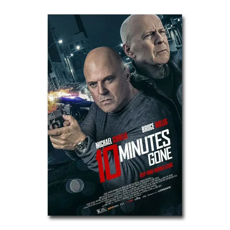 D0527 10 Minutes Gone Movie Silk Fabric Poster Art Decor Indoor Painting Gift