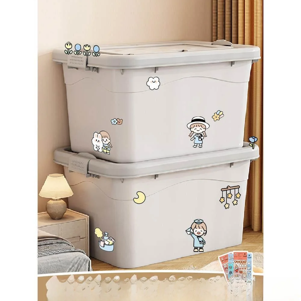 

Extra Large Capacity Thickened Plastic Storage Box for Clothes And Quilts Home Organization Box Toy Sorting Container