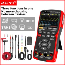 ZOYI ZT-703S 3 in 1 Oscilloscope Multimeter with 3.5 Inch IPS Display,25000 Counts, Dual Channel 50MHZ Bandwidth,280MSa/s High