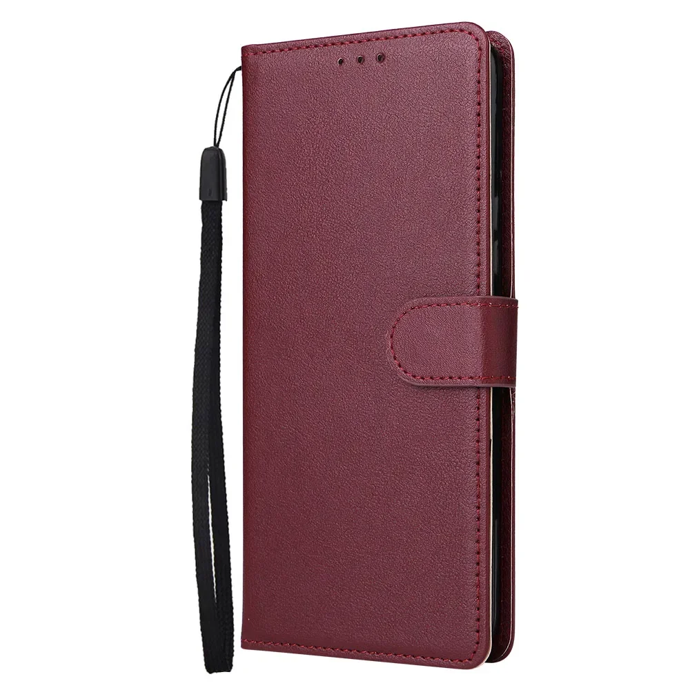 5X*Solid Color Leather Case Anti-fall Wallet Flip Phone Case For INFINIX HOT20/12 PLAY Note12 2023 Pro Plus ZERO 20 SMART 6 5G