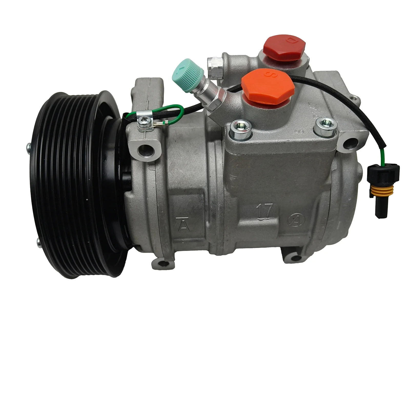 12V Air Conditioning Compressor TY24304 For John Deere 7600 7700 7800 Tractor 6.8L-7.6L Diesel 130-170HP (96.9-126.8KW) 4WD