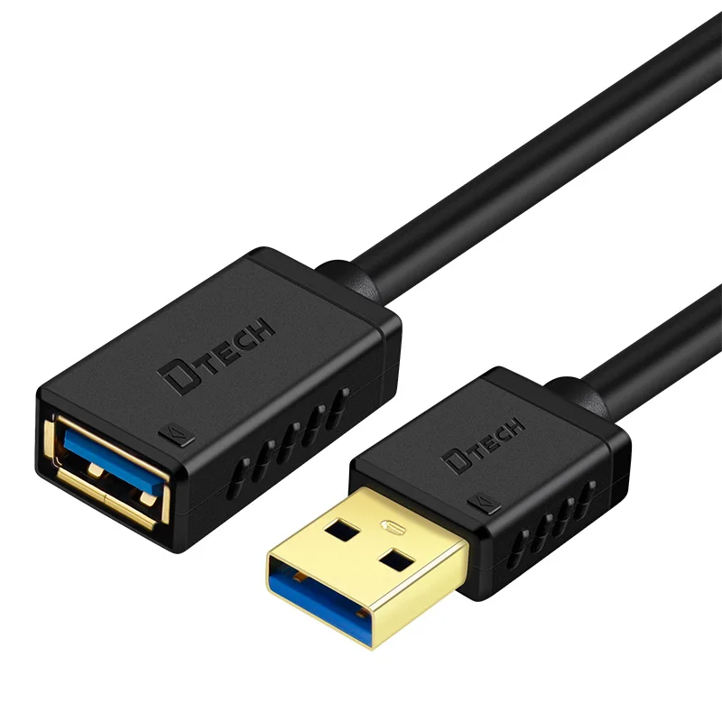2 قطعة OEM مايكرو USB 3.0 كابل أسود 0.5 متر 1 متر 1.5 متر 2 متر 3 متر 5.5 مللي متر 5Gbps PVC USB إلى USB تمديد كابل للهاتف طابعة الكمبيوتر #1