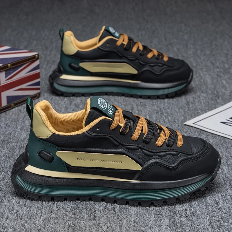 

2025New Versatile Breathable Trendy Thick Bottom Low Top Comfortable Personalized Casual Sports Trendy Men's Shoes