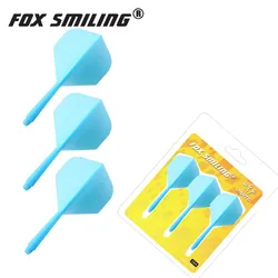 Fox Smiling 3pcs Dart Flights And Shafts 2 in 1 2BA ScrewDart shaft Durable Anti-fall PA Series Professional Dart Accessories