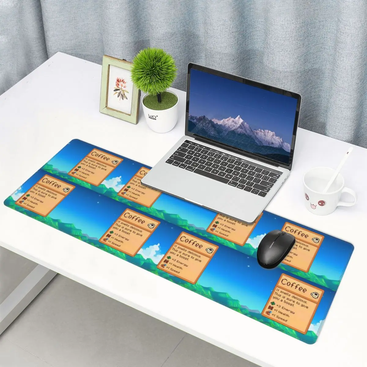 Large Mouse Pad Stardew Valley Coffee Classic Gamer PC Laptop Mats Keyboard Carpet Computer Gaming Office Accessories Desk Mat
