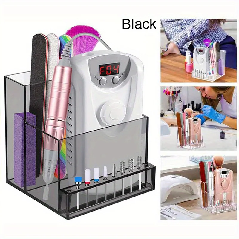 Nail Drill Bits Holder Display Clear Nail Display Box