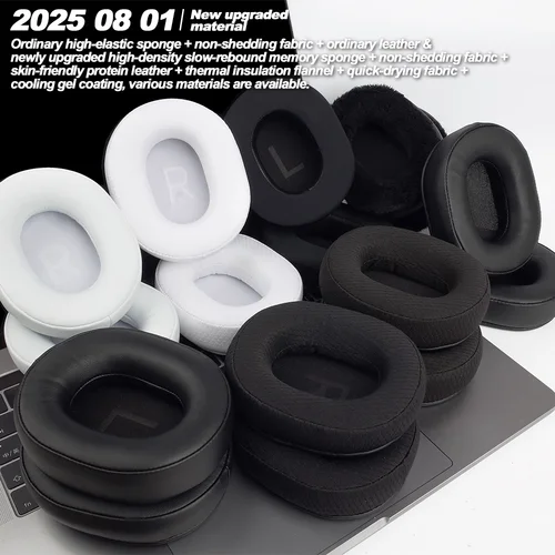 Imagen 2 del producto Almohadillas de espuma de repuesto para auriculares MCHOSE V9 S9 PRO,V9 PRO S9 PRO mchose x9, almohadillas de espuma viscoelástica de cuero proteico