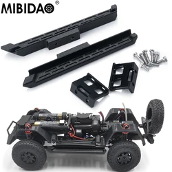 MIBIDAO 2szt Metalowy pedał boczny do Kyosho Mini-Z 4X4 Jeep Wrangler Unlimited Rubicon 1/24 RC Crawler Foot Pedal DIY Akcesoria