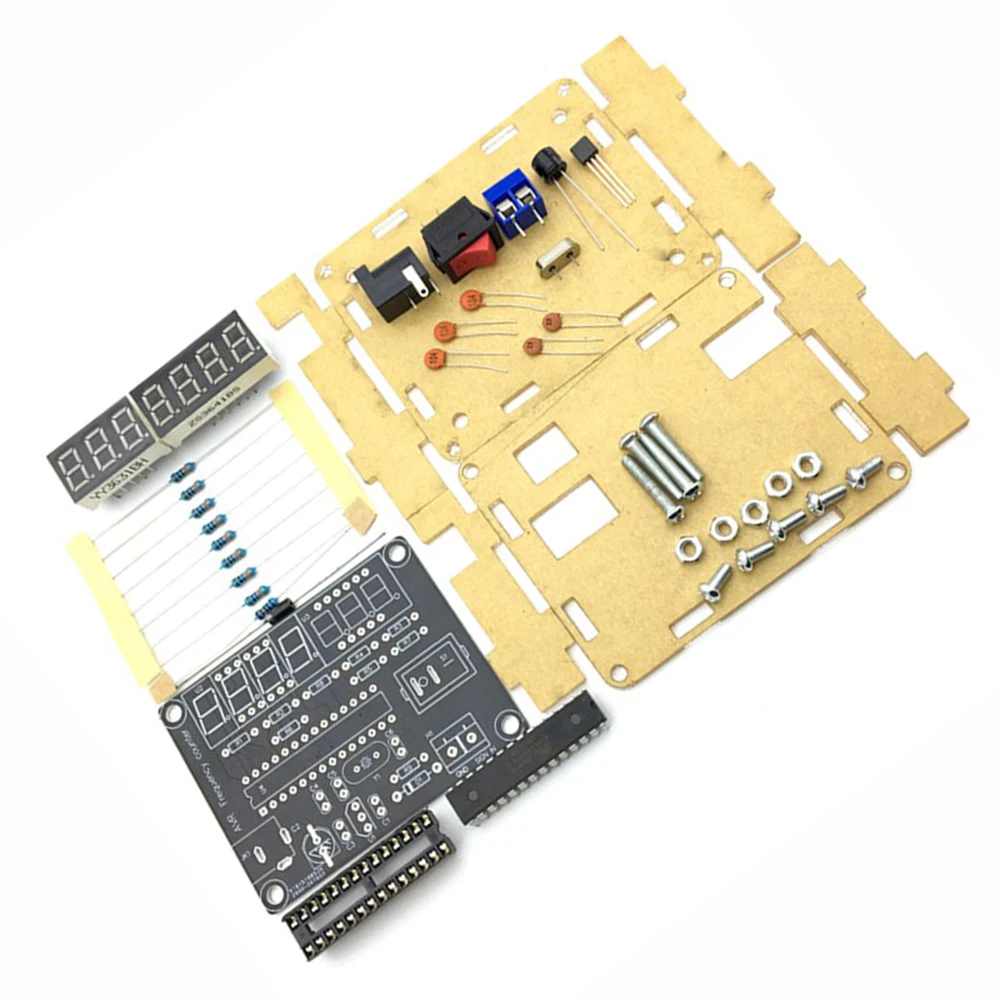 10MHz 周波数計 DIY キット AVR 周波数カウンター自動範囲変換 7 ビット精度分解能周波数計キット