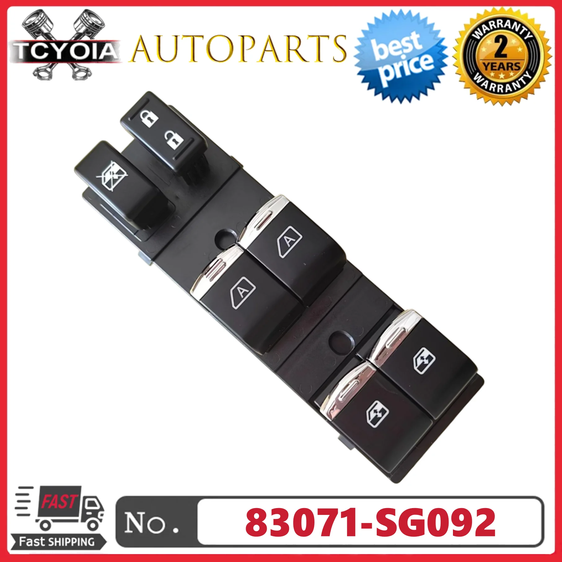 

83071-SG092 83071SG092 Power Window Master Control Switch For Subaru Forester 2016-2018