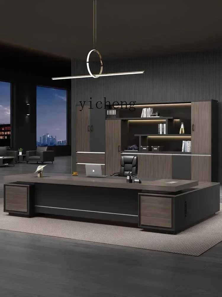 w1+  boss desk office chair combination simple modern president desk large desk furniture