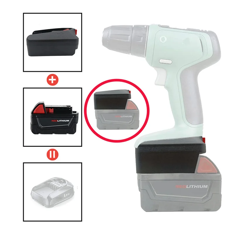 M20K Battery Adapter for Milwaukee 18V M18 Battery Conversion for Bosch 18V PBA Lithium Battery for Bosch CH Green Tool