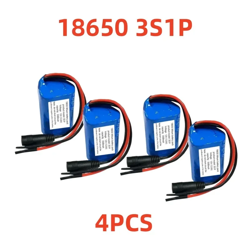 18650 12 فولت 3S1P 3500 مللي أمبير بطارية 18650 بطارية ليثيوم أيون مع BMS لإمدادات الطاقة الاحتياطية كاميرات CCTV #4