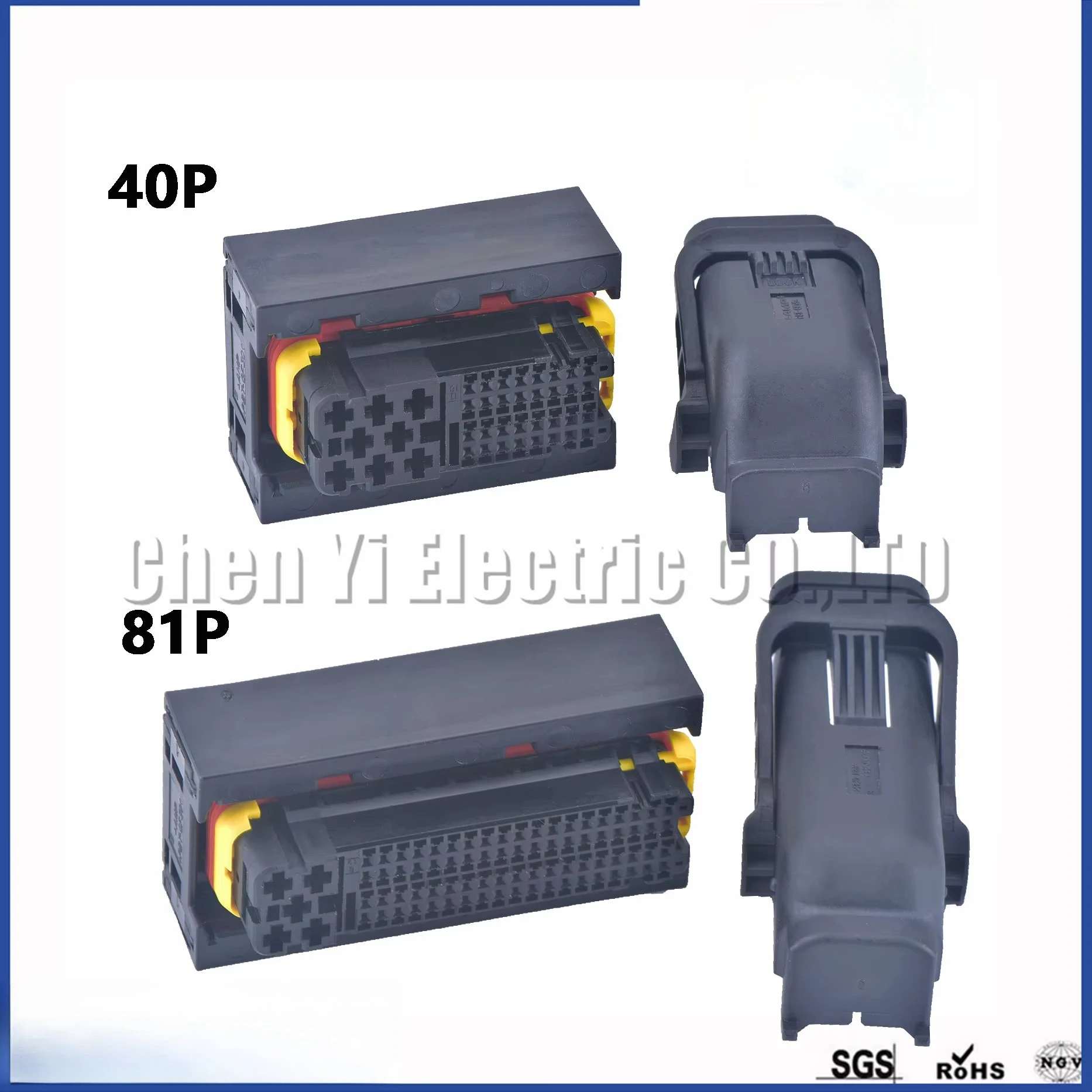 40 Pin 81 Pin 121 Pin PCB ECU Socket Engine computer board Connector ME7 EDC15 Wire plug 1473244-1 1473247-1 1473252-1 With Pins