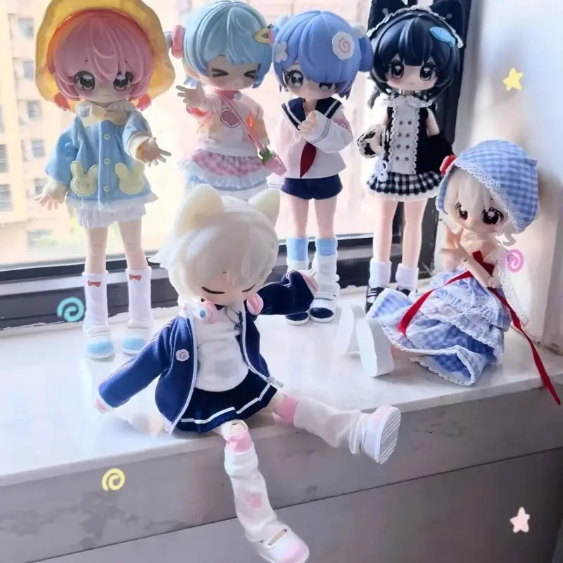 

Official Unopened Door 1/12 Bjd Posable Action Doll Nurse Style Little Key Art Book Blind Box Collectible Toy Gifts For Anime