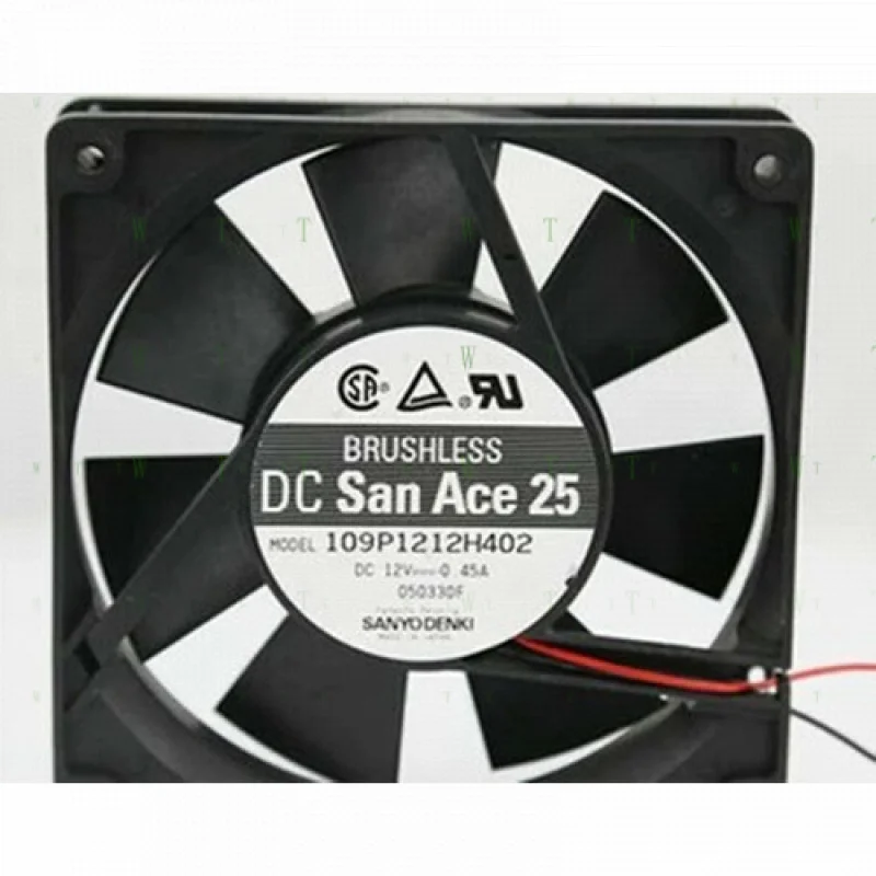H for Sanyo 12025 12CM 109P1212H402 12V 0.45A 2 line industrial computer chassis fan