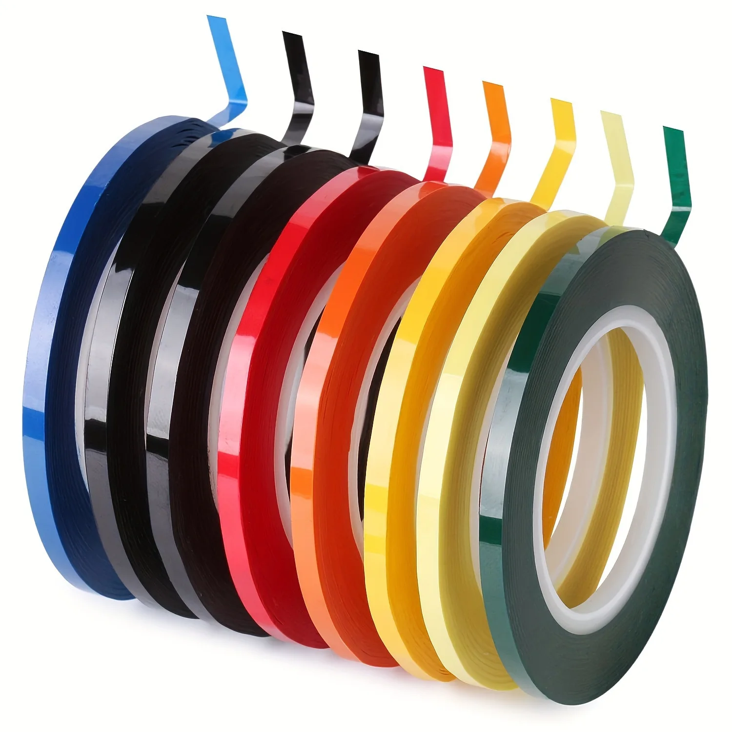 

2pcs 15/20/25/30mm Whiteboard Tape Thin Dry Erase Art Tape for Graphic Chart Grid Electrical Tape White Board Line 66m long