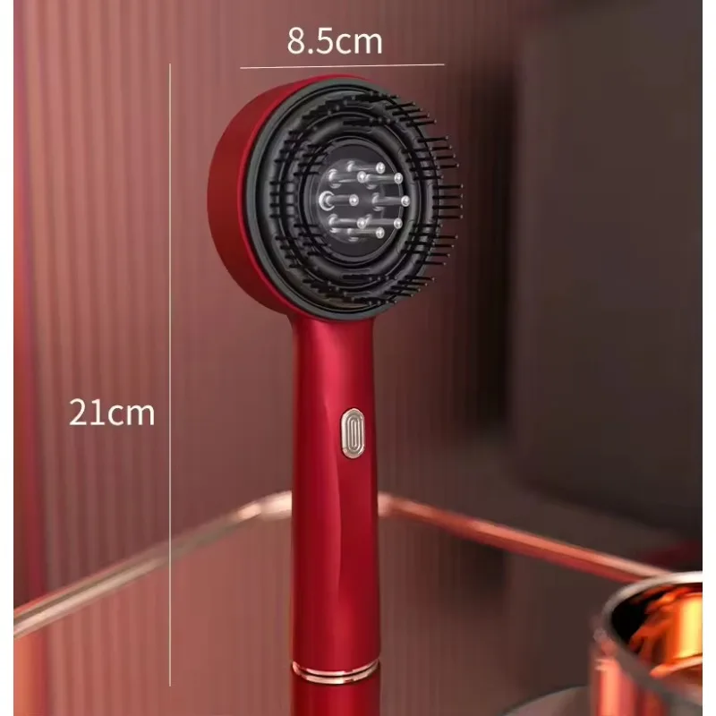 Vibration Head Massage Brush Micro Current Stimulation Scalp Anti Hair Loss Electric Hair Comb Oiler