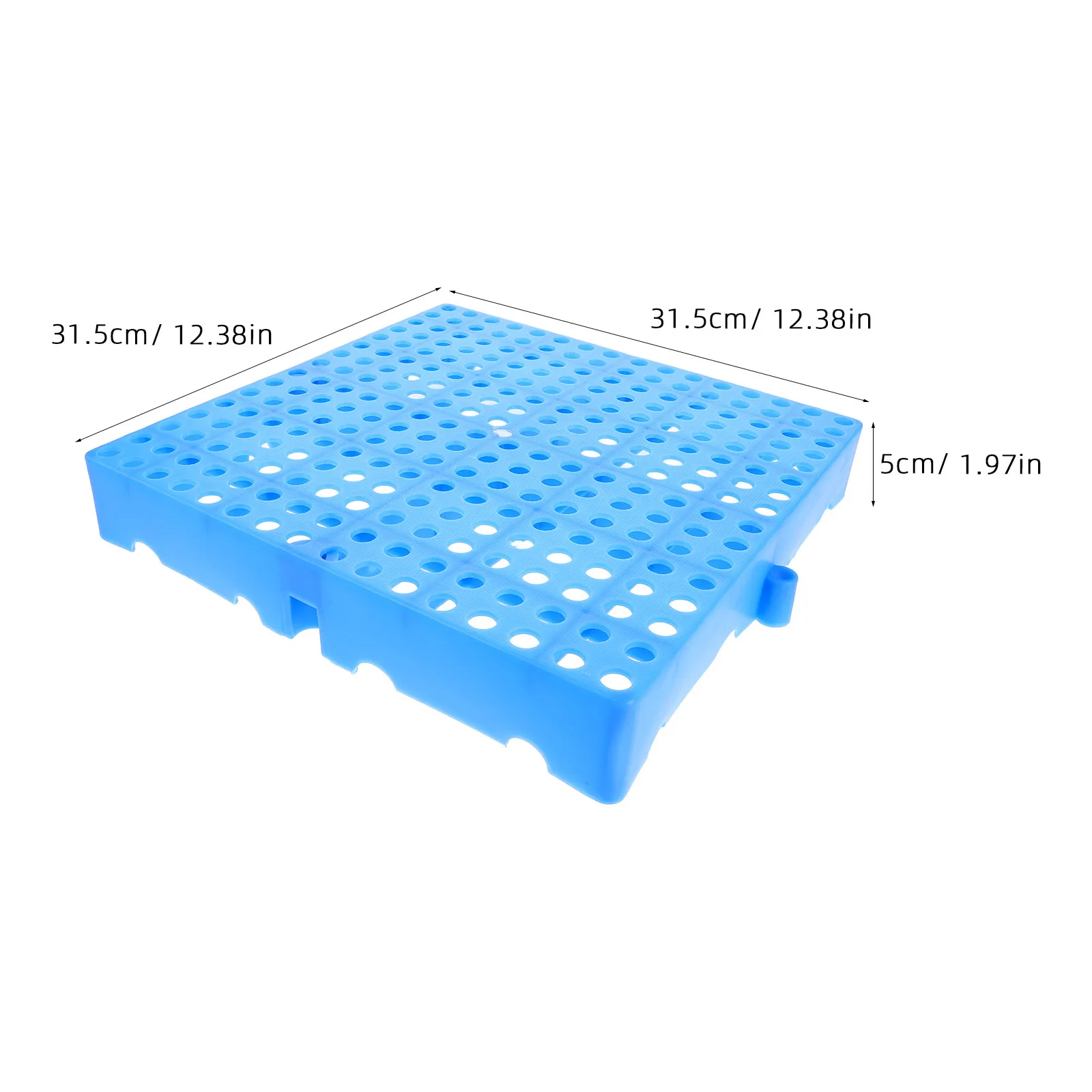 2pcs Plastic Interlocking Ventilation Pallets – Waterproof Floor Protector for Warehouse, Garage & Basement