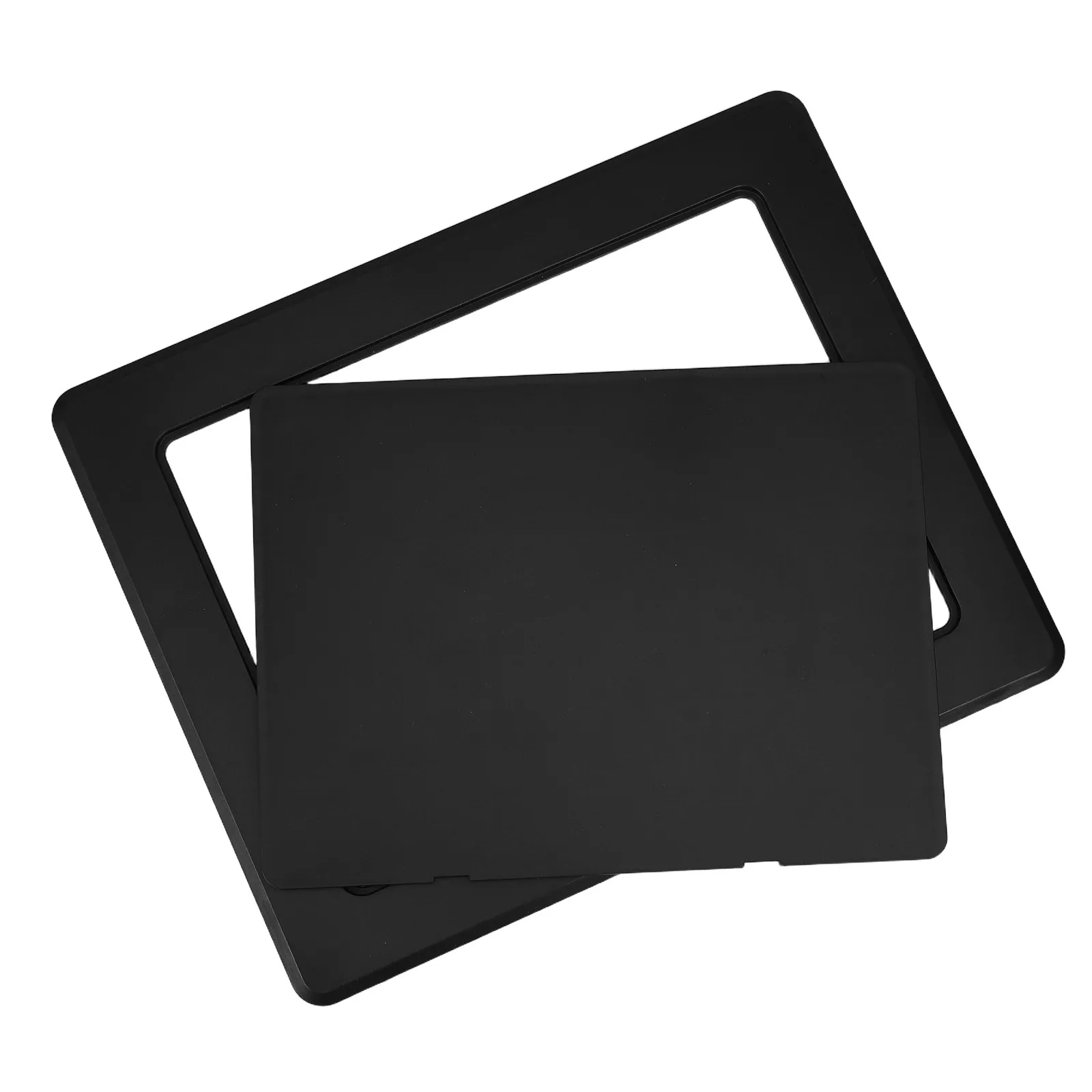 Bathroom Ceiling Access Panel 10x8in Black PVC Inspection Port Cover Adhesive Wall Ceiling Patch Cover Service Door for Shower