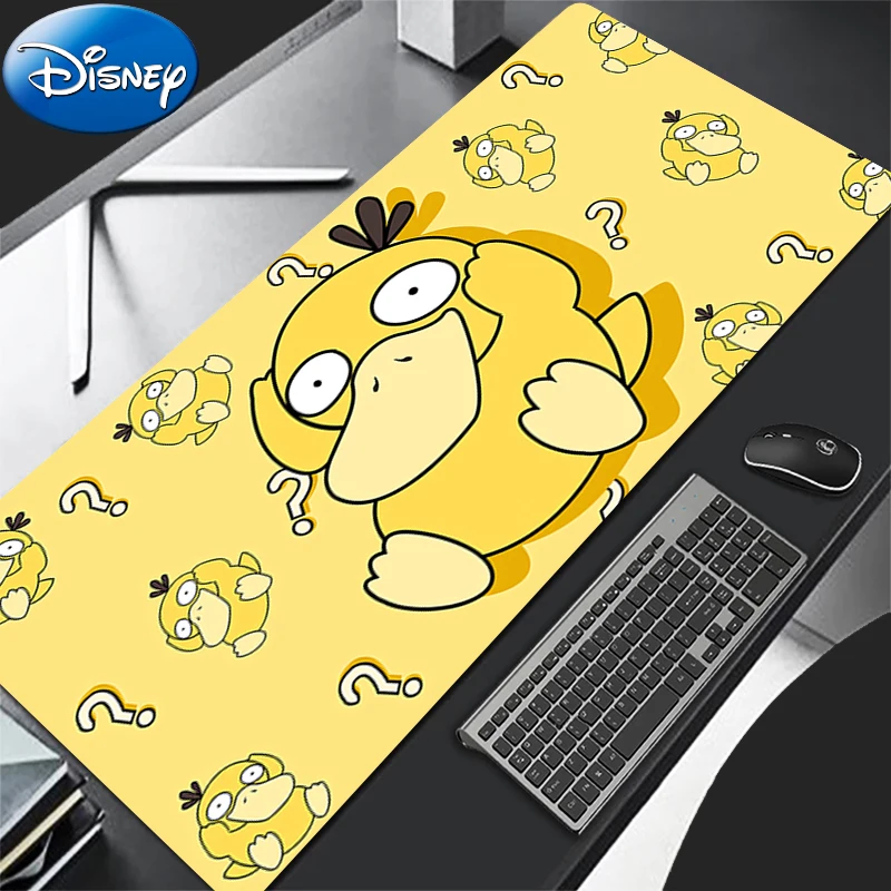 Gaming Mouse Pad P-Pokemon Psyduck 90x40cm Anime PC Computer Gamer Desk Mouse Mat For CS GO Office Laptop Kawaii Rubber Mousepad