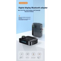 AA87 BT5.3 Stereo 2-In-1 Audio Adapter Digital Display Bluetooth Receiver Transmitter LCD Display Volume Control