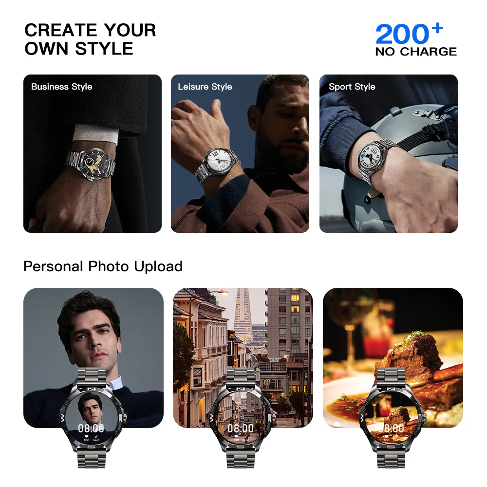 ساعة Kieslect Actor Ultra الذكية 5ATM 1.6 بوصة LTPO AMOLED تعرض جهاز تتبع معدل ضربات القلب للياقة البدنية لنظام Android iOS