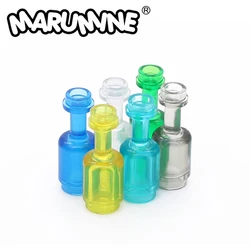 Marumine Mini Utensil Transparent Glass Bottle 1x1x2 Compatible with 95228 MOC Bricks Assembles Particles Building Blocks Parts