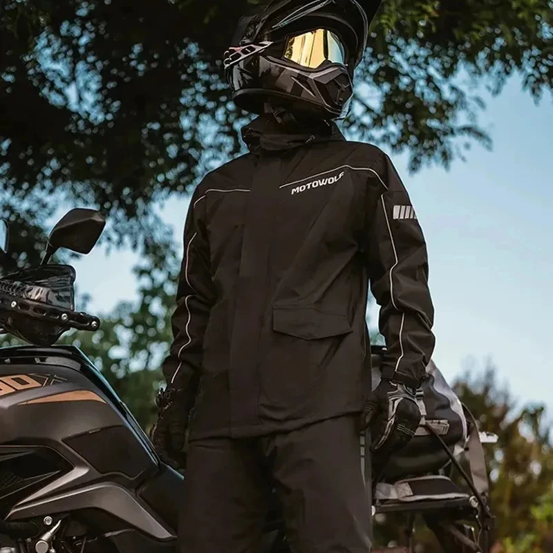 Split motorfiets regenjas pak - Motorcycle Rain Suit recensie en prijs