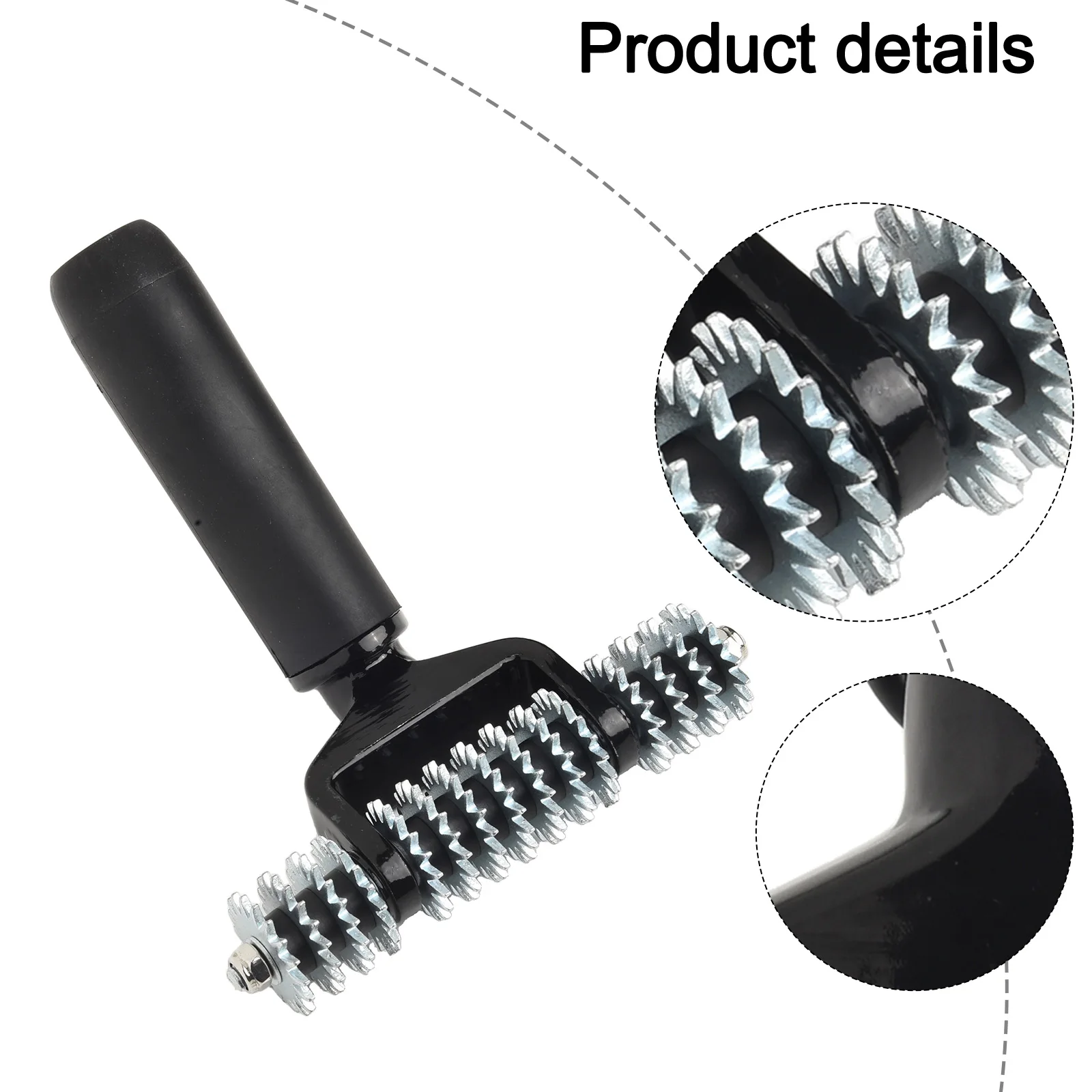 Alat Perbaikan Karpet Rol Jahitan Karpet Rol Gigi Roda 5 Inci untuk Pemasangan Karpet Alat Tepi Tekan Rol Jahitan Perkakas Tangan