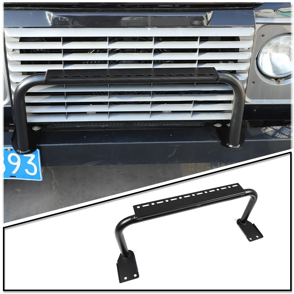 For 2004-2019 Land Rover Defender 90 110 stainless steel car front bumper anti-collision protection bar cover sticker auto parts