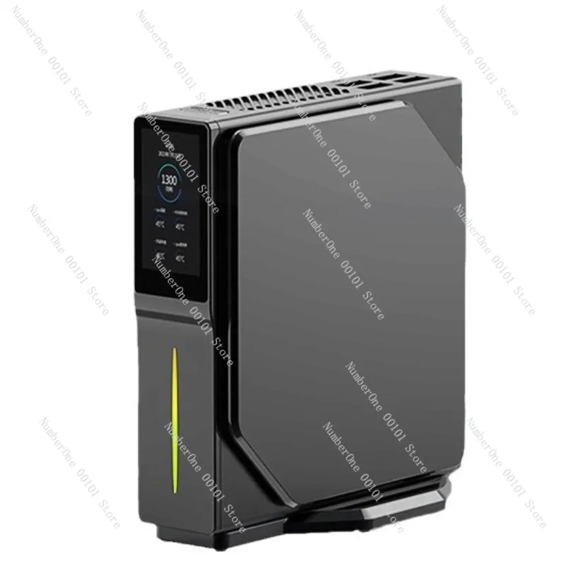 كمبيوتر صغير مع شاشة عرض ذكية لدرجة الحرارة، كمبيوتر مكتبي منزلي صامت مدمج للدراسة والمكتب واستخدام الوسائط #5