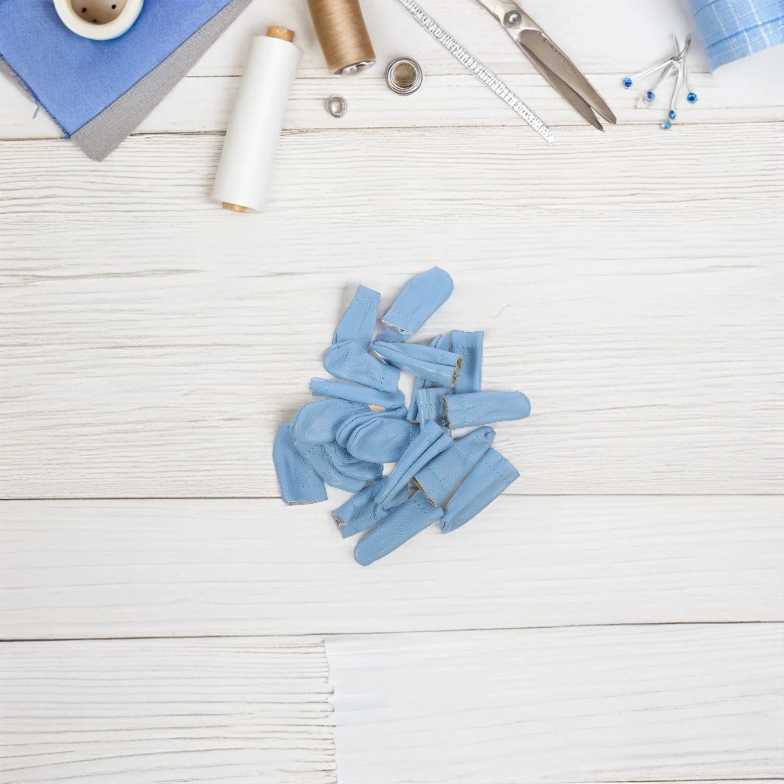 20 قطعة من واقيات أصابع كشتبان من الصوف للحياكة والخياطة والتطريز ذاتية الصنع قابلة للتنفس وناعمة ومرنة ومتينة #4