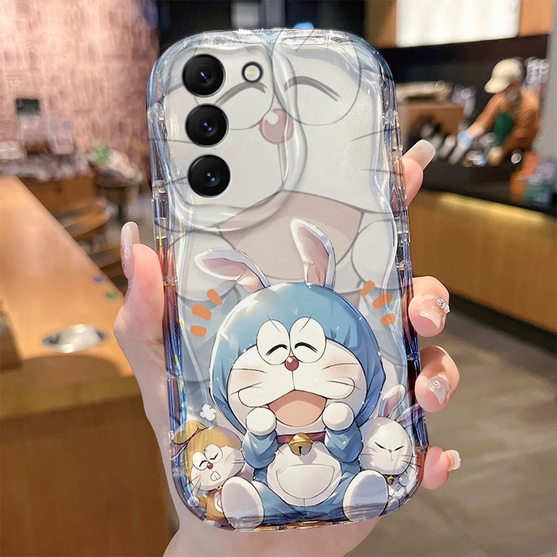 Etui na telefon Lovely Doraemon do Samsung Galaxy A35 A34 A33 A32 A31 A30 A24 A23 A22 A13 A12 A10S A04 M14 4G 5G Miękki pokrowiec antypoślizgowy