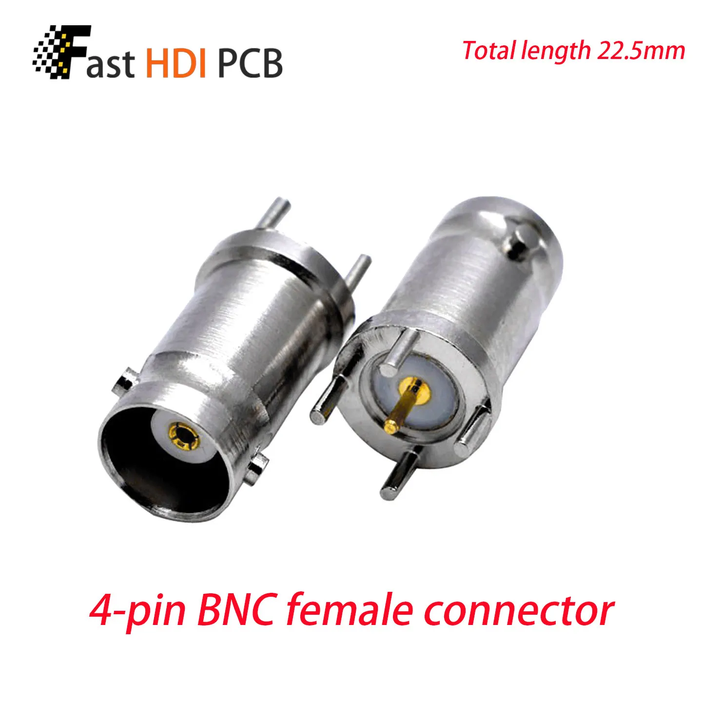 

4-контактное BNC-гнездо BNC-KE для пайки на плату, медная головка BNC/Q9 (мама), прямоштыревой BNC-разъем для пайки на печатную плату, 50 Ом