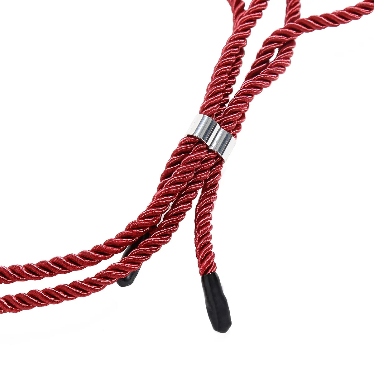 Bondage Rope Braided Simple Collar With Long Tow Rope BDSM Collar Cotton Rope Collar Multifunctional Gaming Accessories