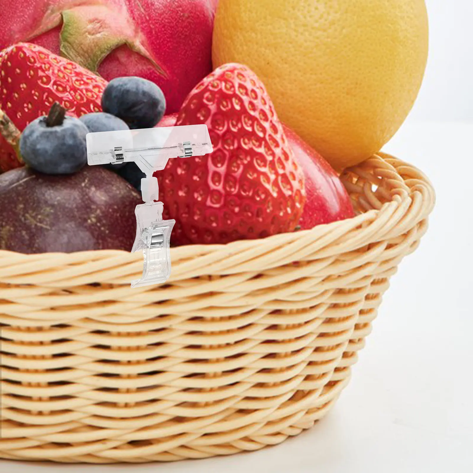 

20 шт. прозрачных держателей для ценников и этикеток, подставки для ценников, зажимы для полок супермаркетов, зажимы для розничных ценников, держатели для демонстрационных карточек товаров