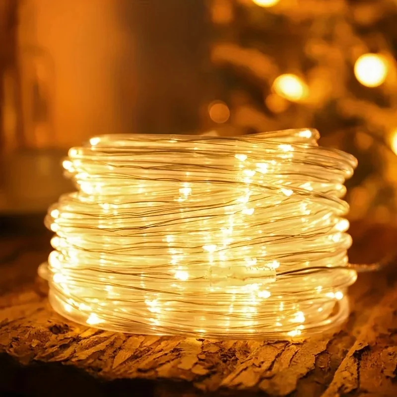 Solar String Lights Outdoor - Waterproof LED Fairy Lights for Garden, Wedding & Christmas Decoration