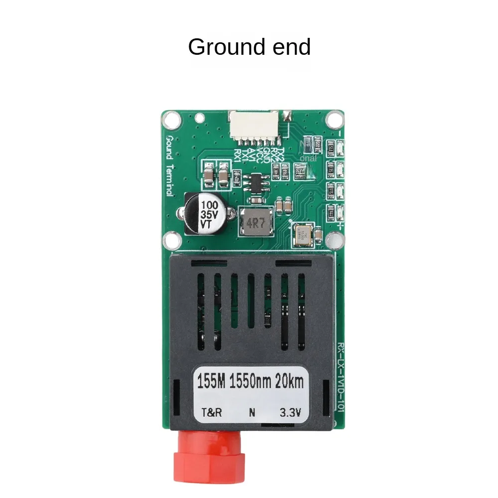 

Sky/Ground TTL Drone Optical DC 5.5-26V Optical Transceiver Module FC RX/TX/AV/VCC/GND TTL Optical to Fiber Module