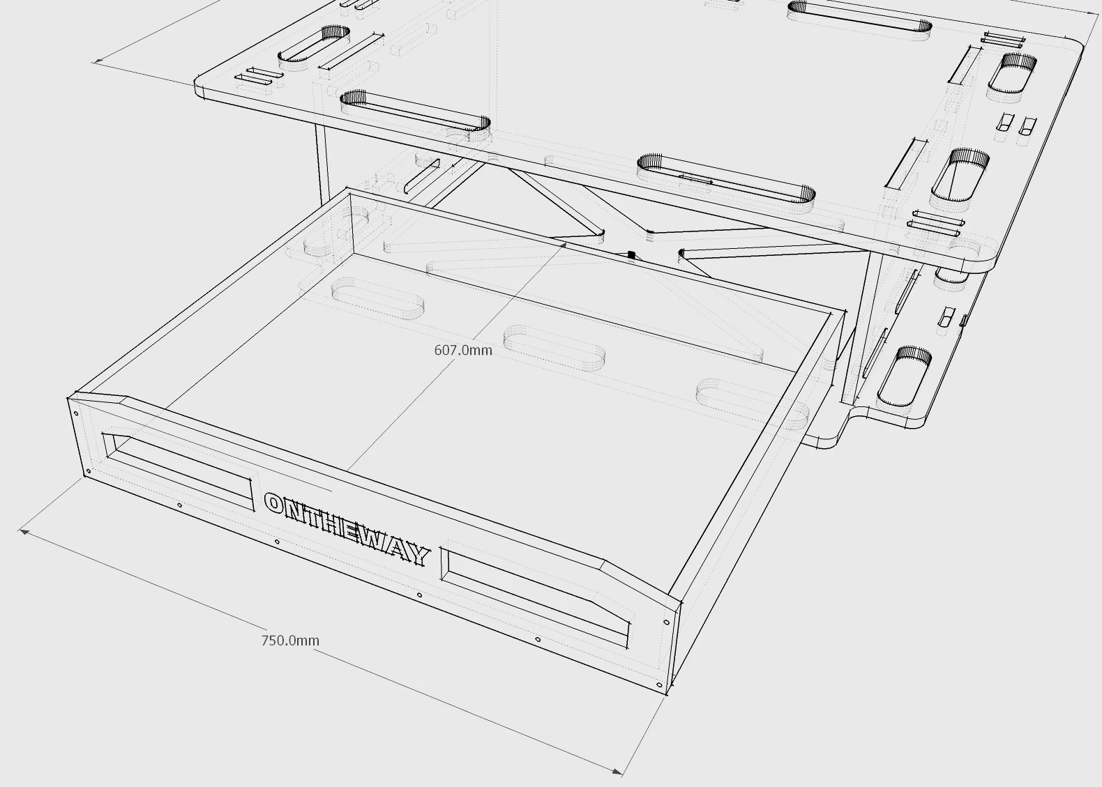 Car Trunk Drawer FJ Cruiser Lossless Installation Storage Box Outdoor Camping Wind Storage Box Outdoor