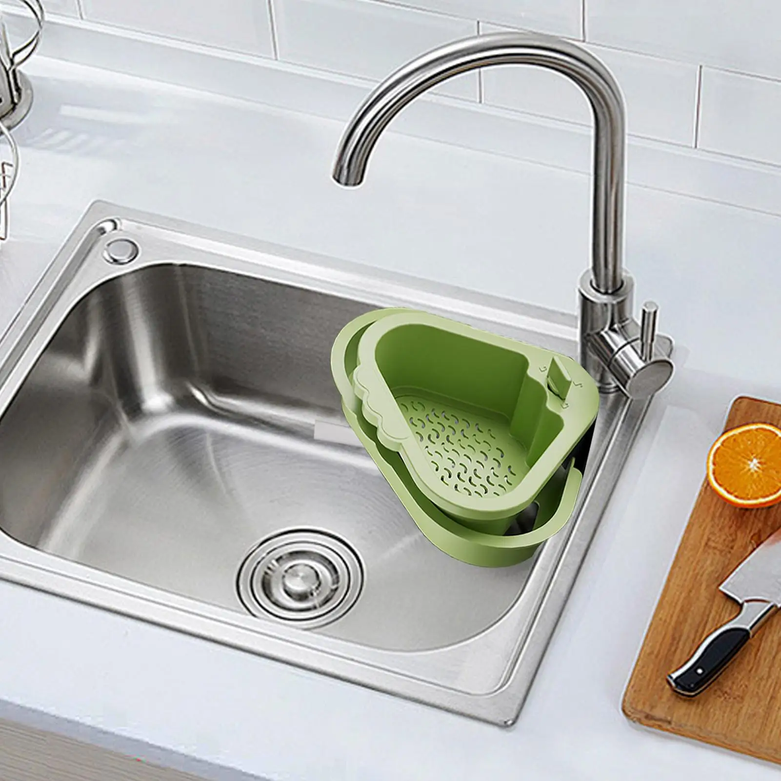 

Сливная корзина для раковины, корзина для раковины, сито для пищевых отходов, двухслойный фильтр, кухонные аксессуары для фруктов, овощей, макарон, мусора