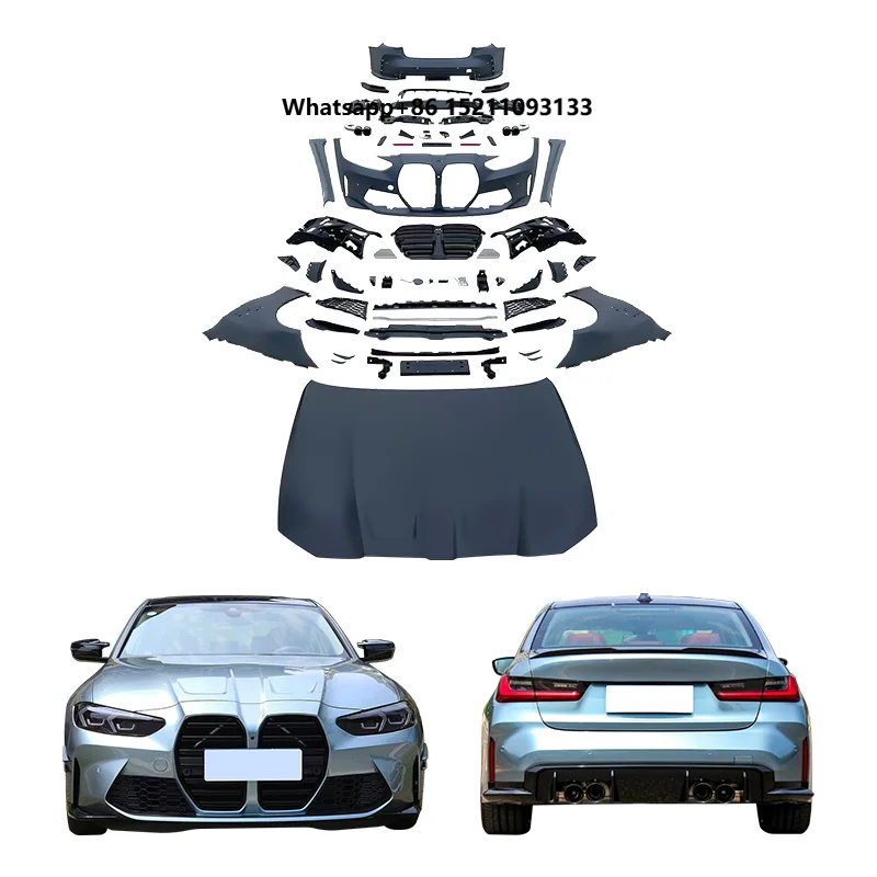 2023 G20/G28 LCI Car Modification Upgrade Body Kit Aluminum Alloy Hood Leaf Panel for 3 Series