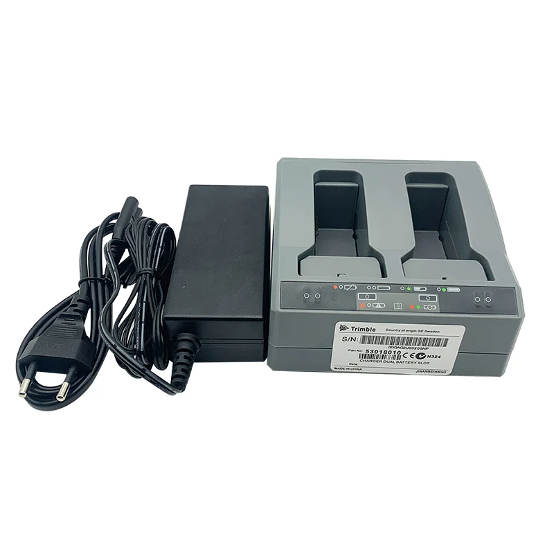 Caricatore a doppio slot per Trimble R10 R8 S6 SPS985 Batteria GPS Stazione totale Doppia carica Caricatore a doppia baia a due slot Spina UE USA